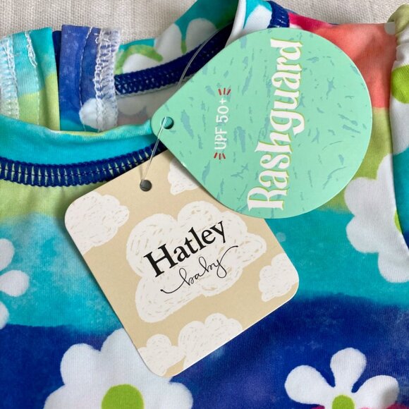NWT Hatley Baby Girl Rashguard 6-9M Flowers - Picture 2 of 4